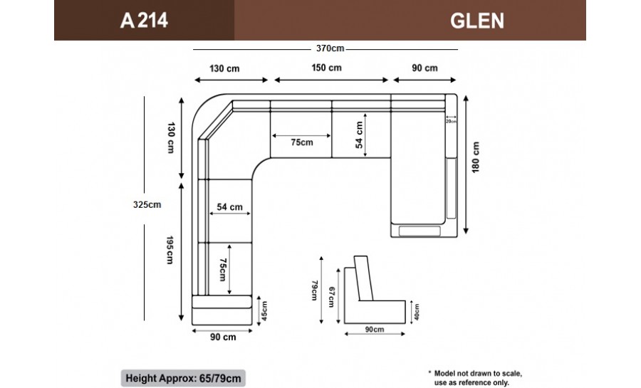 Glen Leather Sofa Lounge Set